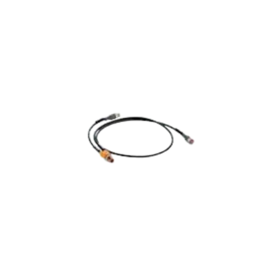 M12 Y-splitter mannelijk naar één M12 mannelijke en één M12 vrouwelijke connector